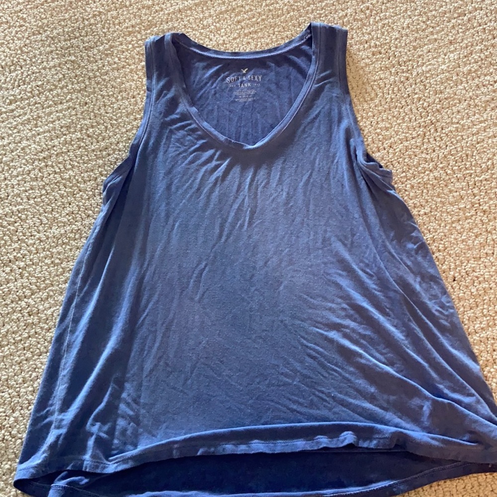 Blue tank